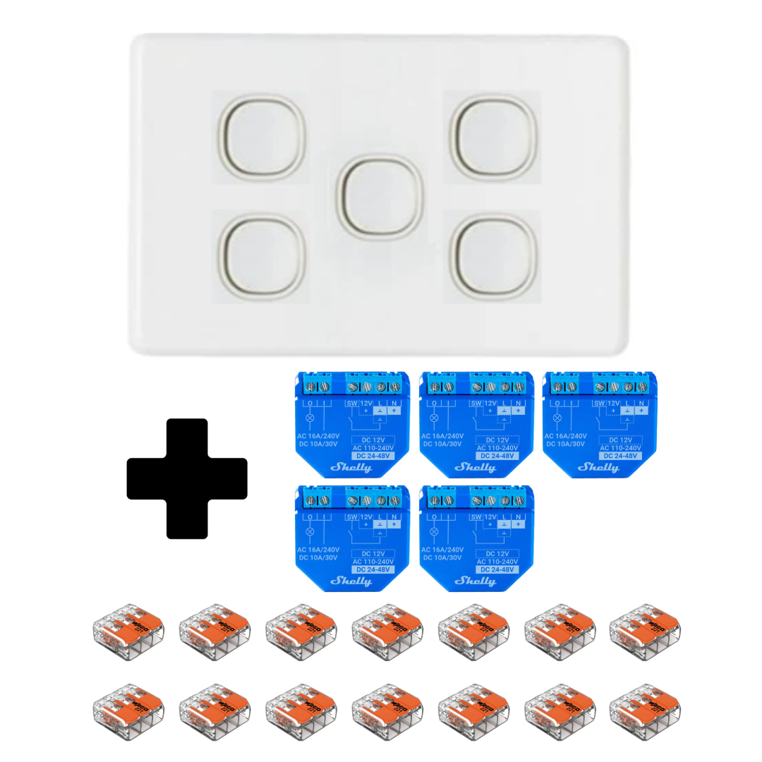 Shelly 1 Plus Relay Kit (Clipsal) Shelly 1 Plus Relay Kit (Clipsal)
